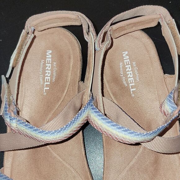 Merrell Tuscany District Mendi Backstrap Air Cushion Memory Foam Sandals Size 9 - Picture 7 of 14